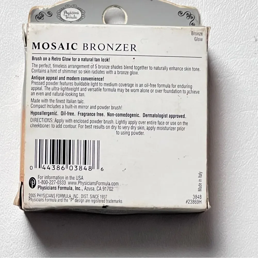 Retro Glow Makeup Beauty Mosaic Glow Face  Bronzer NWT